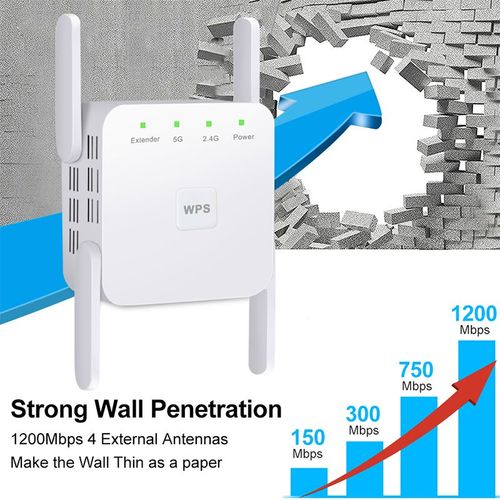 Rpteur WiFi sans fil 5 Ghz, 1200 Mbps, 2,4 Ghz, routeur avec extension longue porte, amplificateur de signal 5G et Wi-Fi