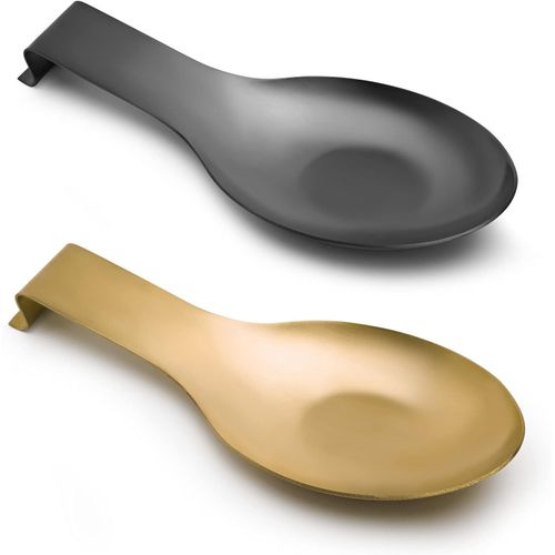 Repose-Cuillre En Acier Inoxydable Pour Comptoir De Cuisine, Repose-Ustensile De Cuisine, Support De Louche, Rsistant  La Rouille, Grand Format, Repose-Spatule, 24.6 X 9.4 Cm, N[Aig6122383]