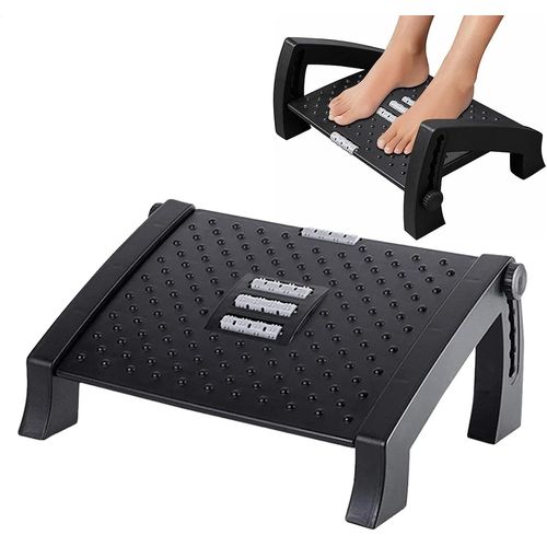 Repose-Pieds De Table,Structure Stable,Support Confortable Pour Les Pattes,Soulagement De L'inconfort (1 Pice,Noir),Parfait Pour Les Voyages En Vhicule,En Train Ou En Avion
