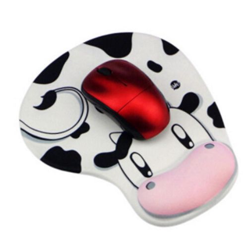 Repose-poignet Tapis de souris Conception ergonomique Doux Confortable Soulagement de la douleur Support de poignet Tapis de souris en siliconeOPP Emballage Vache