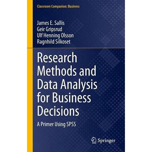 Research Methods And Data Analysis For Business Decisions    Format Reli 