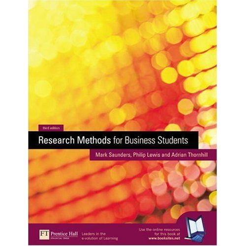 Research Methods For Business Students   de Mark Saunders  Format Broch 