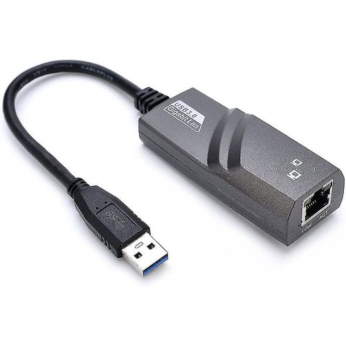 Rseau USB 3.0 vers Rj45 Gigabit Ethernet Adaptateur USB 1000Mbps Rseau compatible avec Windows 10 / 8.1 / 8/7 / Vista / XP, Mac OS 10.6 et suprieur, Linux, No Dr
