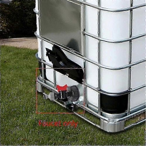 Rservoir D'eau S60x6 Ibc 1 000 L, Seau, Interrupteur, Connecteur De Tuyau D'arrosage (Robinet Uniquement)