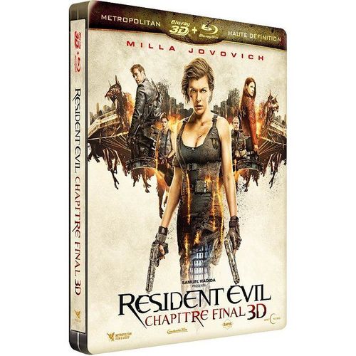Resident Evil : Chapitre Final - Blu-Ray 3d + 2d - dition Botier Steelbook de Paul W.S. Anderson