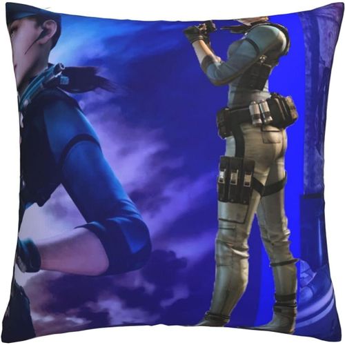 Resident Evil Housses De Coussin Taies D'oreiller Confortables Housse De Coussin Carre Taie D'oreiller Douce Pour Canap, Chambre  Coucher, Voiture Avec Fermeture clair Invisible 18 X 18 Pouces, Ensembles De 1