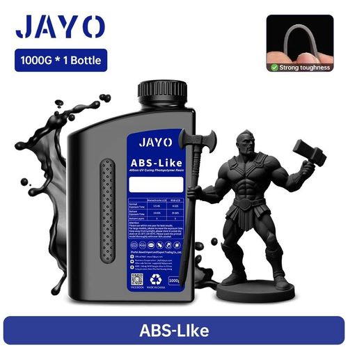 Rsine Uv Abs Standard,  Base De Plantes, Type Nylon, Lavage  L'eau, 1kg, 405nm, Durcissement Uv Pour Lcd, Matriau D'impression 3d-Abs Like-Black-1kg