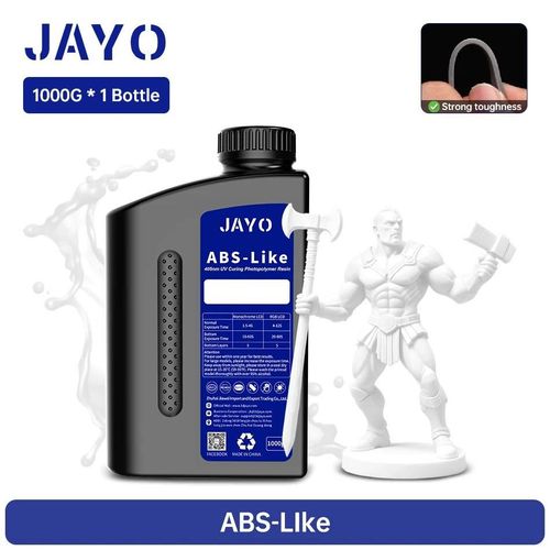 Rsine Uv Abs Standard,  Base De Plantes, Type Nylon, Lavage  L'eau, 1kg, 405nm, Durcissement Uv Pour Lcd, Matriau D'impression 3d-Abs Like-White-1kg