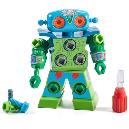 Resources Design & Drill Robot,robot enfant jouet,Jeu de construction avec visseuse (23 pices),jouet ducatif et scientifique,cratif STEM,cadeau pour les garons et les filles de 3+