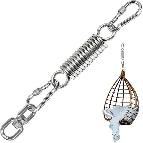 Ressort De Suspension, Ressort En Acier, Hamac  Ressort Rotatif, Avec 2 Mousquetons Et Pivot 360, Capacit De Charge Jusqu' 250 Kg Pour Sac De Frappe, Hamac, Support De Yoga