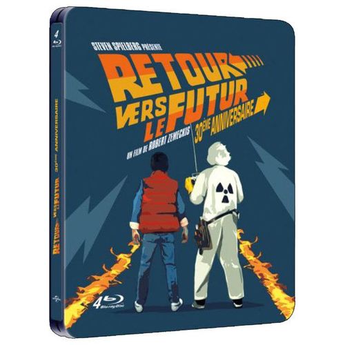 Retour Vers Le Futur : Trilogie - Blu-Ray + Copie Digitale - dition Botier Steelbook de Robert Zemeckis