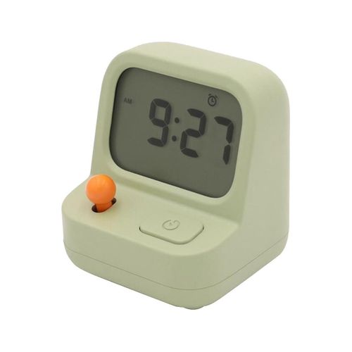 Retro Mini Handheld Game Machine Alarm Clock Kids Cute Digital Clock Multi Function Countdown Snooz