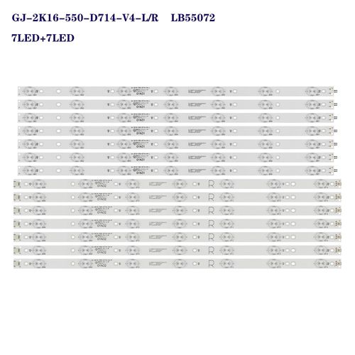 Rtroclairage LED pour 55PUS6501/12 55PUS6551/12 55PUS6561 55PUS6581 TPT550U2 GJ-2K16-550-D714-V4-L R LBM550M0701-KY-4 0 (R) (L)