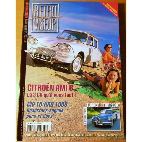 Rtroviseur 125 Citroen Ami6 La 3cv Mg Td/Hrg 1500 Roadsters Anglais