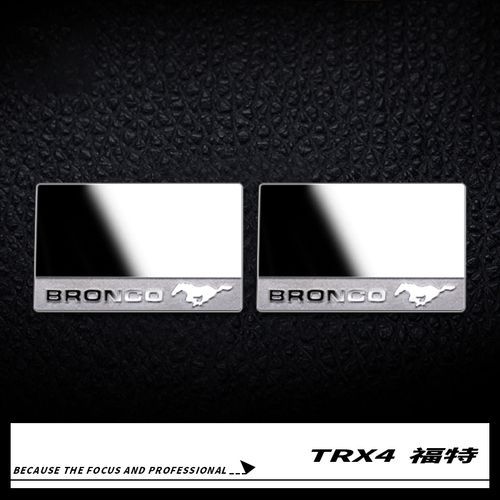 Rtroviseur Arrire En Mtal Et Acier Inoxydable, Rflecteur De Logo Mustang Trx4 Ford