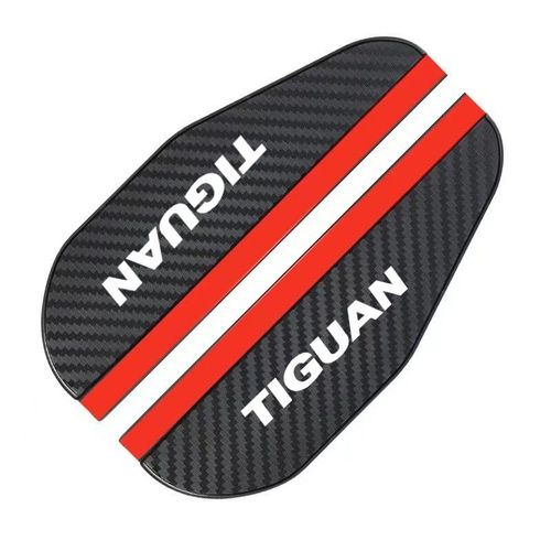 Rtroviseur De Voiture  Motif En Fibre De Carbone,Lunettes De Pluie,Housse Anti-Absorbe Ouissement Pour Vw Tiguan,Uy1,Uy2,5n,2 R,2021,2020,2019,2018,Etc,2 Pices - Type Black