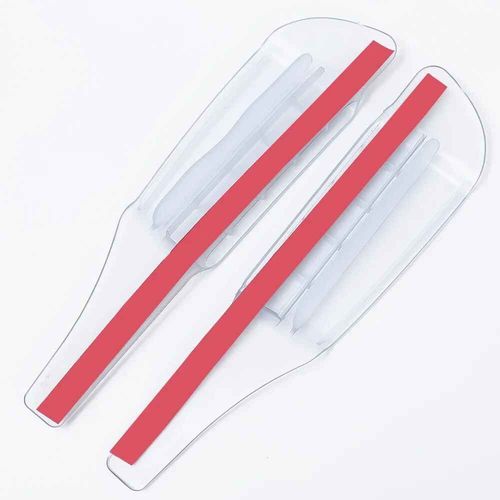 Rtroviseur De Voiture Universel Avec Guide D'air,Sourcils De Pluie,Bouclier Anti-Pluie,Type Sch  L'air,Camion - Type 2pcs Transparent