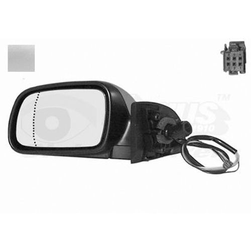 Retroviseur Electrique Gauche Gris Metal Pour Peugeot 307 7/05 - 08