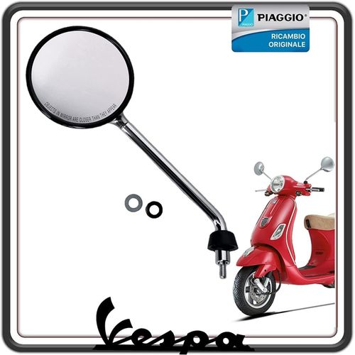 Gnrique : Rtroviseur Gauche Chrom Pour Vespa Lx 125  Vespa Lx 150  Vespa Lx 50 4t D'origine .