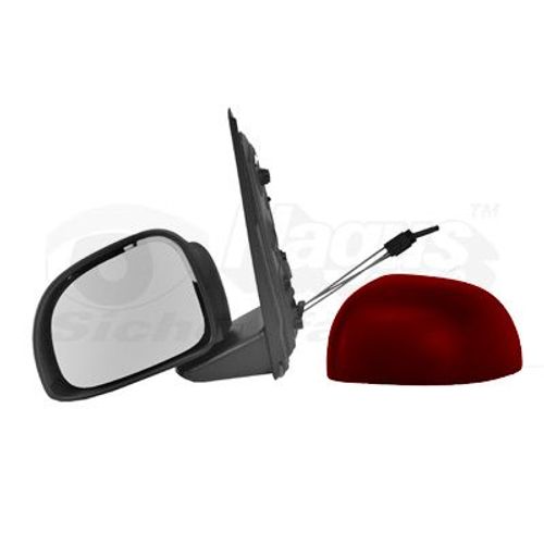 Retroviseur Gauche Rouge Pour Fiat Panda 2/12 -