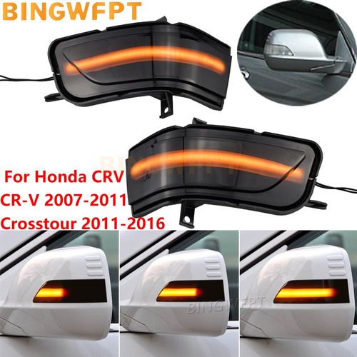Rtroviseurs Latraux De Porte  Led Dynamiques, Clignotant, Indicateur Lumineux, Clignotant Pour Honda Crv 07-11 Re1 Re2 Re4 Crosstour 2011-2016