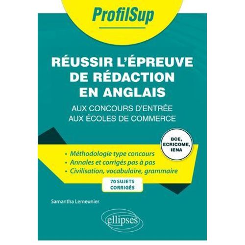 Russir L'preuve De Rdaction En Anglais Aux Concours D'entre Aux coles De Commerce  