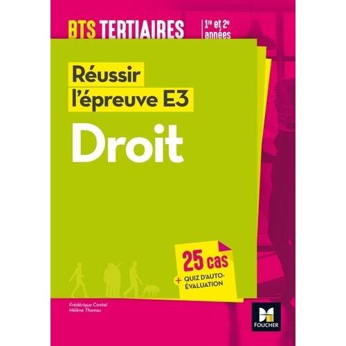 Russir L'preuve E3 Droit - Bts 1re Et 2e Annes   de Contal Frdrique  Format Broch 