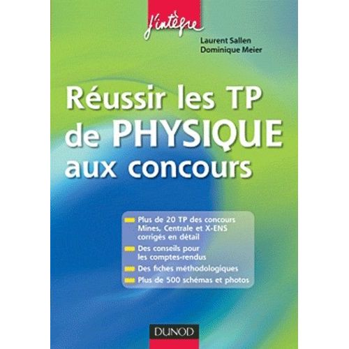 Russir Les Tp De Physique Aux Concours    Format Broch 