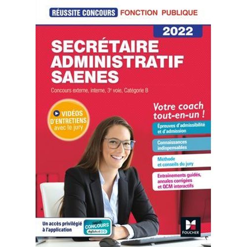 Reussite Concours - Secrtaire Administratif, Saenes - Catgorie B - 2022 - Prparation Complte  