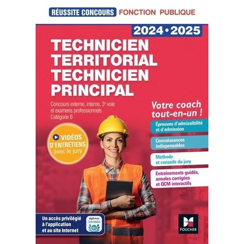 Technicien Territorial Technicien Principal - Concours Externe, Interne, 3e Voie Et Examens Professionnels - Catgorie B    Format Grand Format 