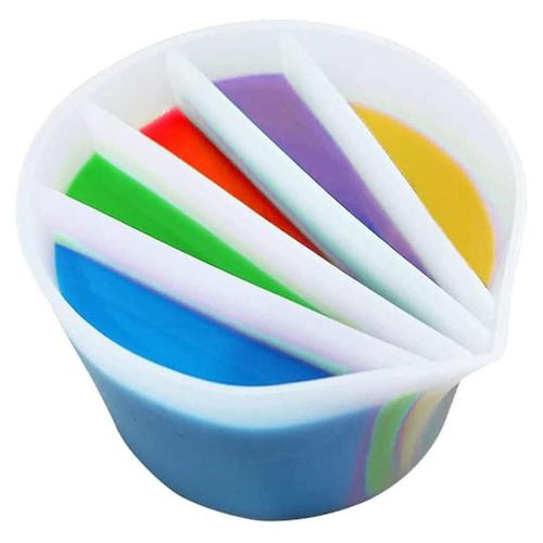 Rutilisable 5 Canaux Split Color Mixing Cups Pour, Rsine Versant Outils De Peinture Bricolage Faisant Dessin A
