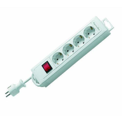 Rev Ritter 00144101 Supraline Barre Multiprise Avec 4 Prises Et Interrupteur Blanc 1,9 M