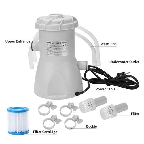 Reve Nouveau 1 Pice Filtre  Eau lectrique De Piscine Pompe De Filtration Acv Avec Accessoires De Nettoyage Pour Entretien De Piscine quipement De Circulation Purification Pour Bassin Propre