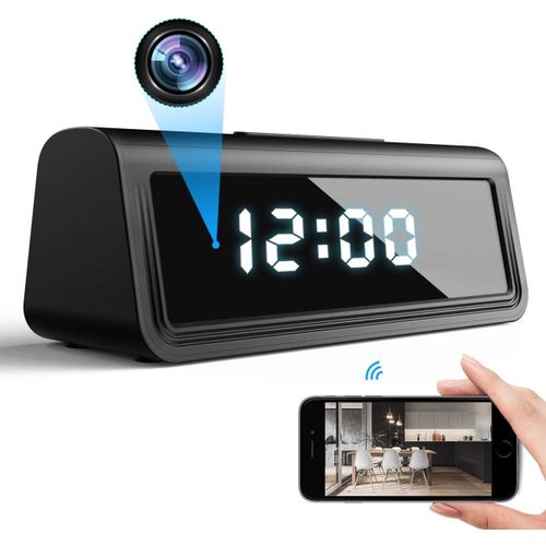 Rveil Camra Espion 4k Infrarouge Horloge D'espionnage Wifi Dtecteur De Mouvement + Sd 32go Yonis