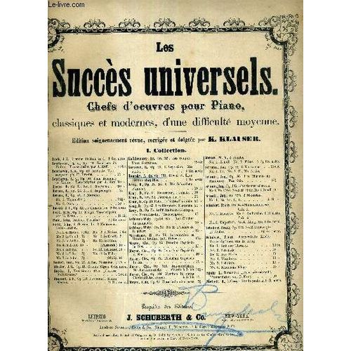 Reveil Du Lion Op113 / Les Succes Unniversels Chefs D'oeuvres Pour Piano, Classiques Et Modernes, D'une Difficulte Moyenne   de KONTSKI A.