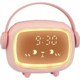 Z-C Réveil numérique pour enfants Simulateur de lever de soleil, Time Angel  Réveil LED pour chambre à coucher avec réveil et veilleuse Horloges de  chevet rechargeables alimentées par secteur