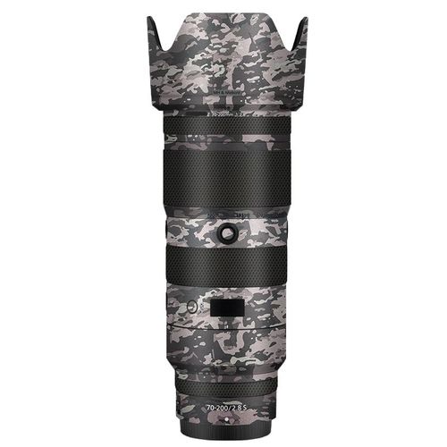Revtement d'objectif d'appareil photo autocollant Z70-200/2.8 S,Film protecteur en vinyle,pour Nikon Z 70-200mm 2.8 VR 70-200 F2.8 F/2.8 Z70200 - Type 12 Camo Black