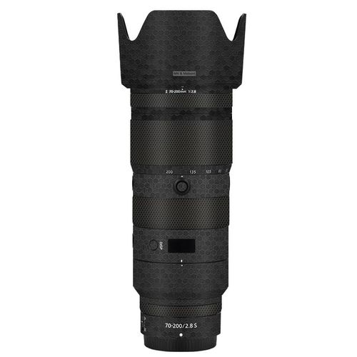 Revtement d'objectif d'appareil photo autocollant Z70-200/2.8 S,Film protecteur en vinyle,pour Nikon Z 70-200mm 2.8 VR 70-200 F2.8 F/2.8 Z70200 - Type 7 Honeycomb Black