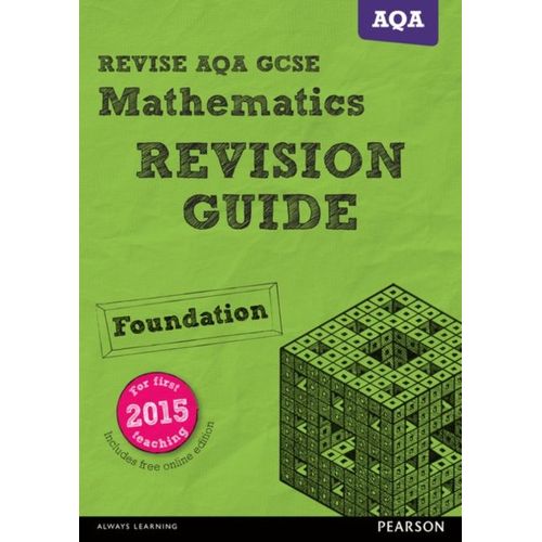 Pearson Revise Aqa Gcse Maths (Foundation) Revision Guide: Incl. Online Revision, Quizzes And Videos - For 2025, 2026 Exams    Format Broch 