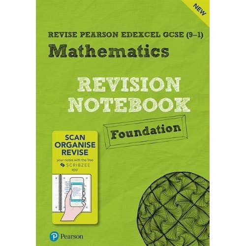 Pearson Revise Edexcel Gcse Maths (Foundation) Revision Notebook - For 2025, 2026 Exams    Format Broch 