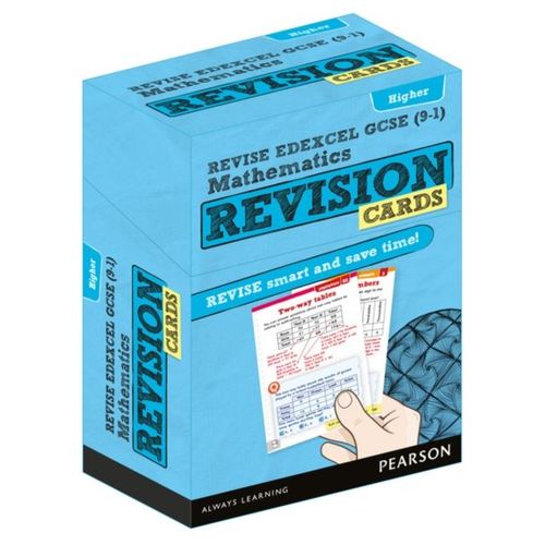 Pearson Revise Edexcel Gcse Maths (Higher) Revision Cards Incl. Online Revision, Quizzes And Videos - For 2026, 2027 Exams    Format Broch 