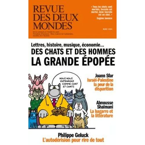 Revue Des Deux Mondes Mars 2024 - Le Chat    Format Non Precis 