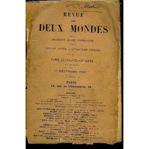 Revue Des Deux Mondes Lxxviie Annee N3 - I. Les Yeux Qui SOuvrent (1), Premire Partie, Parm. Henry Bordeaux.Ii. Richard Iii Dans Le Drame Et Devant LHistoire, Parm. Augustin ...