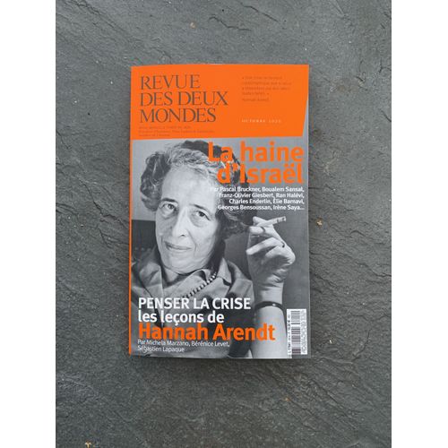 Revue Des Deux Mondes Octobre 2020 - La Detestation D'israel    Format Broch 