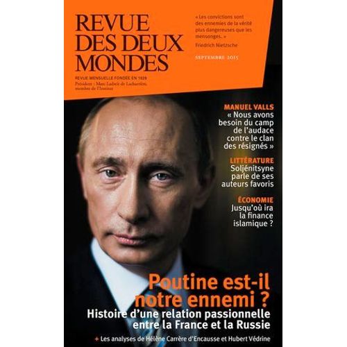 Revue Des Deux Mondes Septembre 2015  