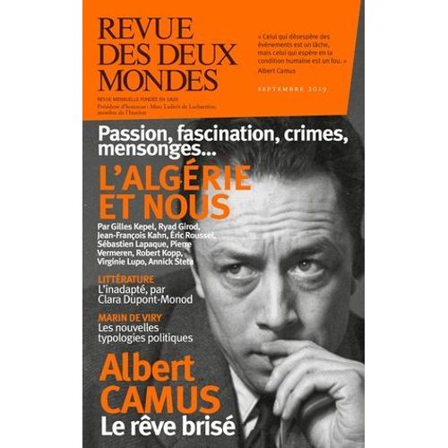 Revue Des Deux Mondes Septembre 2019  