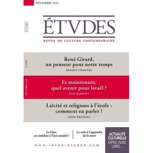 Revue tudes : 4310 - Dcembre 2023  