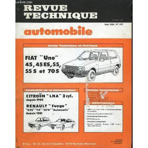 Revue Technique Automobile. N442   de michel cromback  Format Broch 