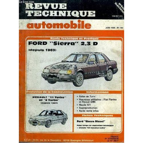 Revue Technique Automobile N492 : Ford Sierra 2.3 D, Depuis 1983   de michel cromback  Format Broch 