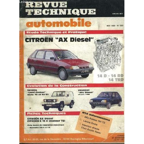 Revue Technique Automobile N503   de michel cromback  Format Broch 